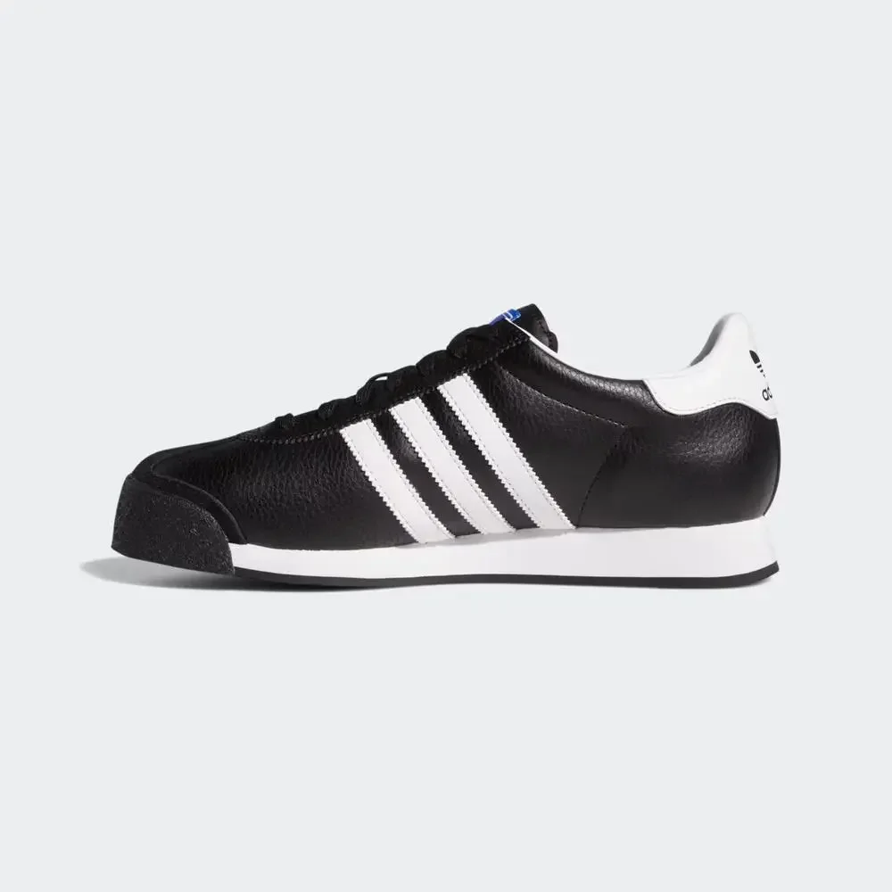 Adidas Samoa 019351 Sneakers Men's US 9.5 Black Leather Lifestyle Shoes HTAT1503